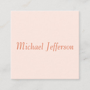 手書きスクリプト名のプレーンエレガントなシンプル エンクロージャーカード