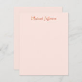 手書きスクリプト名のラエレガントイン 出欠カード (正面/裏面)