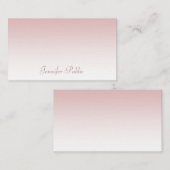 手書きスクリプト名モダンバラ金ゴールドトレンディー ノートカード (正面/裏面)