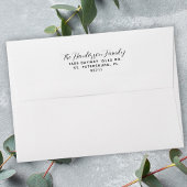 手書きスクリプト名差出人住所 セルフインキングスタンプ