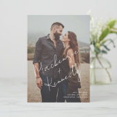 手書きスクリプト名Photo日付の保存 セーブザデート (スタンド正面)