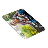 手書きスクリプト大学院写真卒業 マグネット (右側)