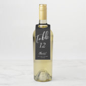 手書きスクリプト応援テーブル番号ボトルラベル ボトルネックタグ (ボトル)