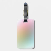 手書きスクリプト文字エレガントカラフルテンプレート ラゲッジタグ (裏面縦)