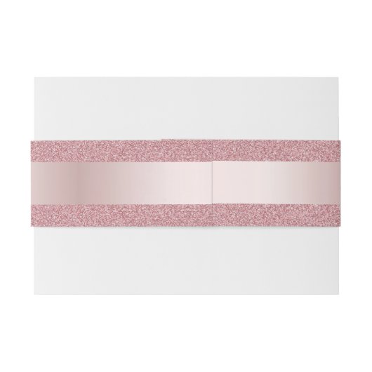 手書きスクリプト文字トレンディーバラ金ゴールド エレガント 招待状ベリーバンド (裏面例)