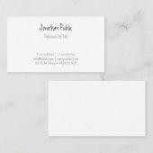 手書きスクリプト文字ミニマルテンプレート モダン 名刺 (正面/裏面)