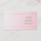 手書きスクリプト書道グラマールラグジュアリー 名刺 (裏面)