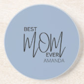 手書きスクリプト最高のミニマルママ コースター (正面)