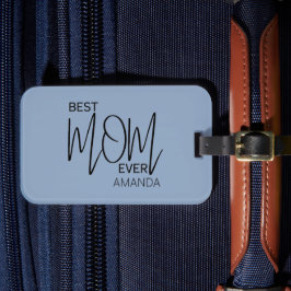 手書きスクリプト最高のミニマルママ ラゲッジタグ