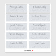 手書きスクリプト結婚のゲスト住所 シール