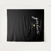 手書きスクリプト背景 プロップ 白い卒業証書 タペストリー (正面(横))