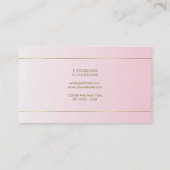 手書きスクリプト豪華なグラマー書道 名刺 (裏面)