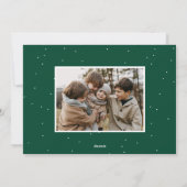 手書きスクリプト メリークリスマス 2 写真入り シーズンカード (裏面)