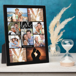 手書きスクリプト ラブ ９ フォト コラージュ フォトプラーク