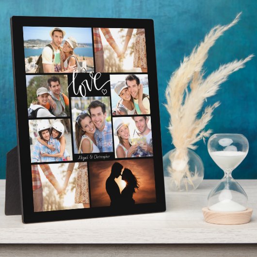 手書きスクリプト ラブ ９ フォト コラージュ フォトプラーク (側面)