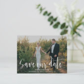 手書きスクリプト | 写真救日付はがき 案内ポストカード (スタンド正面)