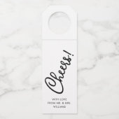 手書きスクリプト |応援ボトルラベル ボトルネックタグ (正面)