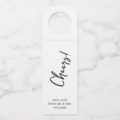 手書きスクリプト |応援ボトルラベル ボトルネックタグ (正面)