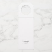 手書きスクリプト | 応援金ゴールドボトルラベル ボトルネックタグ (裏面)