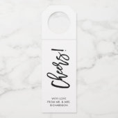 手書きスクリプト |応援 ボトルネックタグ (正面)