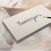 手書きスクリプトBookkeeper名刺 名刺