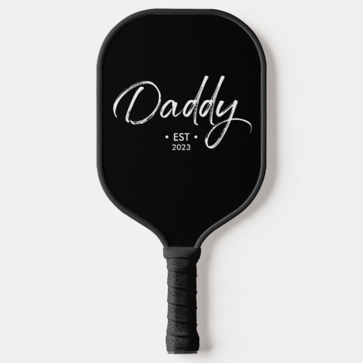 手書きスクリプトDaddy設立の年 ピックルボールラケット (正面)