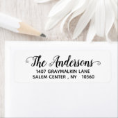 手書きスクリプモダントエレガント ラベル (インサイチュ)