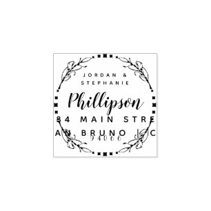 手書きスクリプ素朴ト結婚したカップルのリターン追加 ラバースタンプ