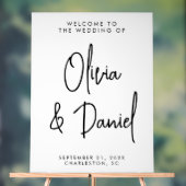 手書きスクリプ結婚トの歓迎 アクリルサイン (ニュートラル)