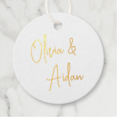 手書きスクリプ結婚ト名 フェイバータグ (正面)