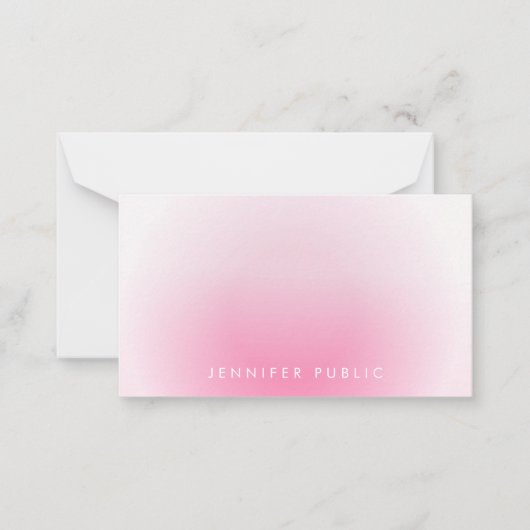 手書きスクリモノグラムのプトカスタムテンプレート ノートカード (正面)