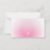 手書きスクリモノグラムのプトカスタムテンプレート ノートカード (裏面)