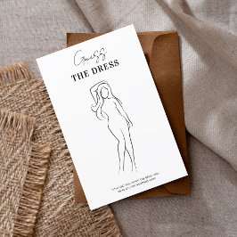 手書きスケッチザドレスブライダルシャワーゲーム