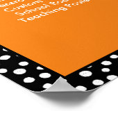 手書きスタイルドットのカスタマイズ可能な教室 ポスター (角)