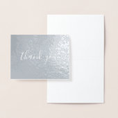 手書きスタイル書道サンキューシルバー 箔カード (ディスプレー)