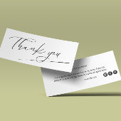 手書きスタイル白黒オーダーサンキュー