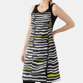 手書きストライプヴィンテージ:パターン。 エプロン (インサイチュ)