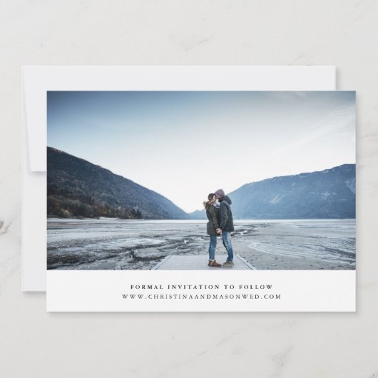 手書きス数々のクリプト写真日付の保存 セーブザデート (裏面)