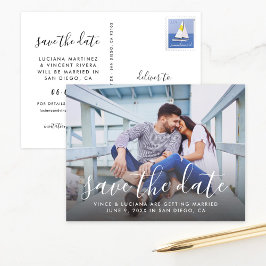 手書きス結婚クリプトの写真日付の保存 案内ポストカード