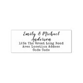 手書きタイプライターフォント差出人住所スタンプ ラバースタンプ (押印)