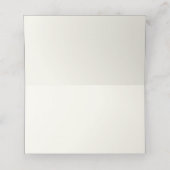 手書きターコイズはっきりしたブ縁どー結婚ズ プレイスカード (内部開封)