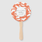 手書きチューリップ植物影結婚の ハンドファン (正面)