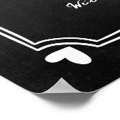 手書きチョークお洒落の結婚歓迎サイン ポスター (角)