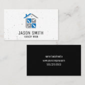 手書きツールとホームアイコン 名刺 (正面/裏面)