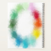 手書きテンプレートモダンエレガントカラフル プランナー手帳 (裏面)