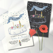 手書きディナお洒落ーパーティー 招待状