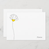 手書きデイジー ノートカード (正面/裏面)