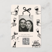 手書きドファンキーードル結婚ズ詳細 エンクロージャーカード (裏面)