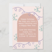 手書きドードルアーチフォトホリデークリスマスカード シーズンカード (裏面)