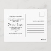 手書きドードルクリスマスの動きの発表 ポストカード (裏面)